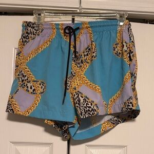 Inamorata Blue and Gold Women's Shorts
